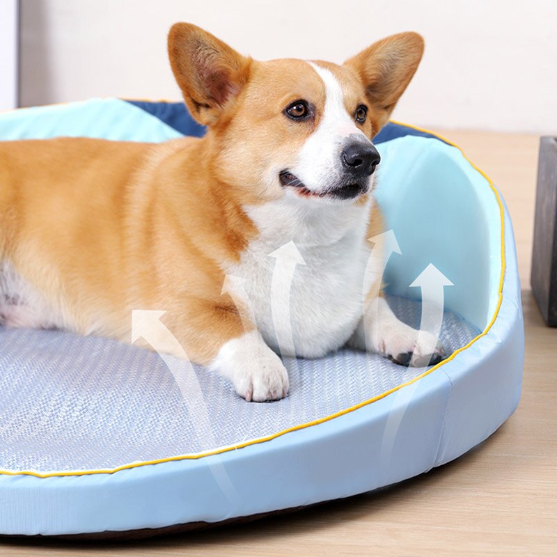 Dog Summer Removable Cover Cooling Bed