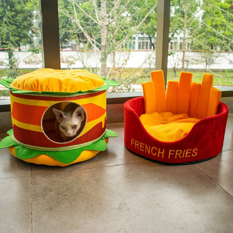Funny Fast Food Style Pet Cat Dog Bed
