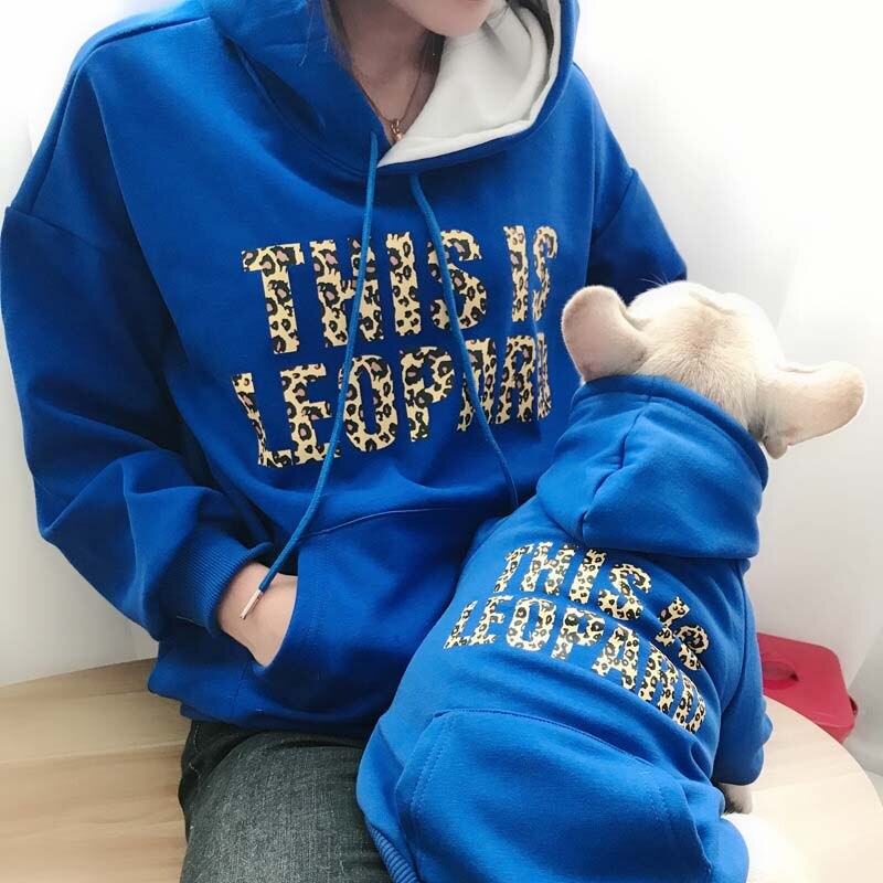 This Is Leopard Matching Hoodie for Owner and Pet Dog
