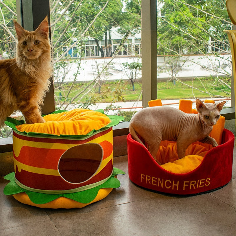 Funny Fast Food Style Pet Cat Dog Bed