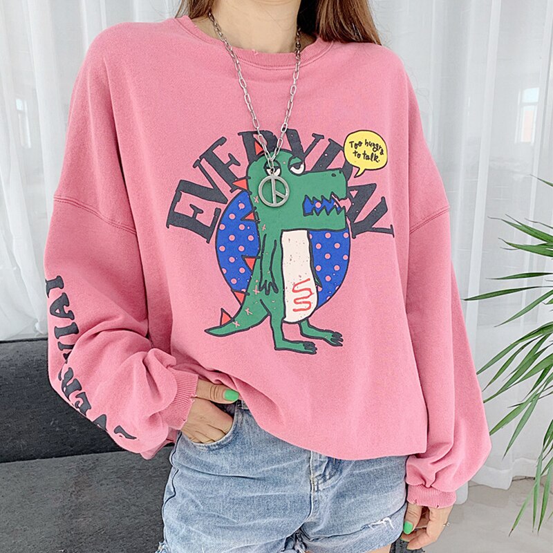 Everyday Cartoon Dinosaur Matching Sweater Clothes for Owner and Dog