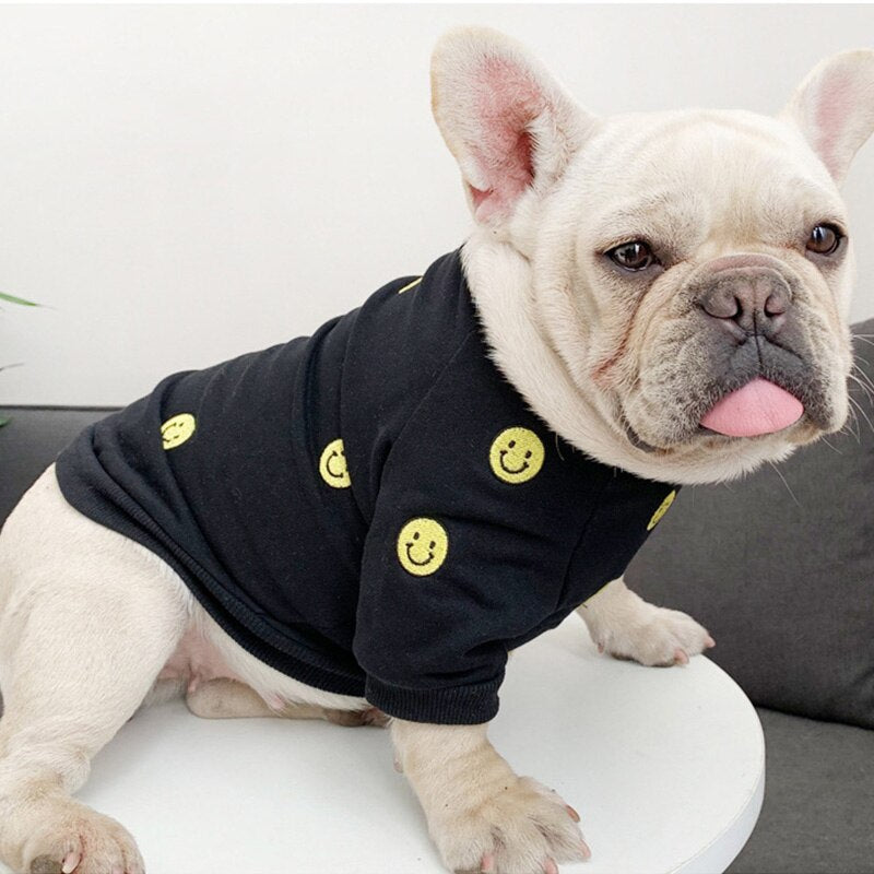 Smiley Face Matching Sweater Outfit For Owner and Pet Dog