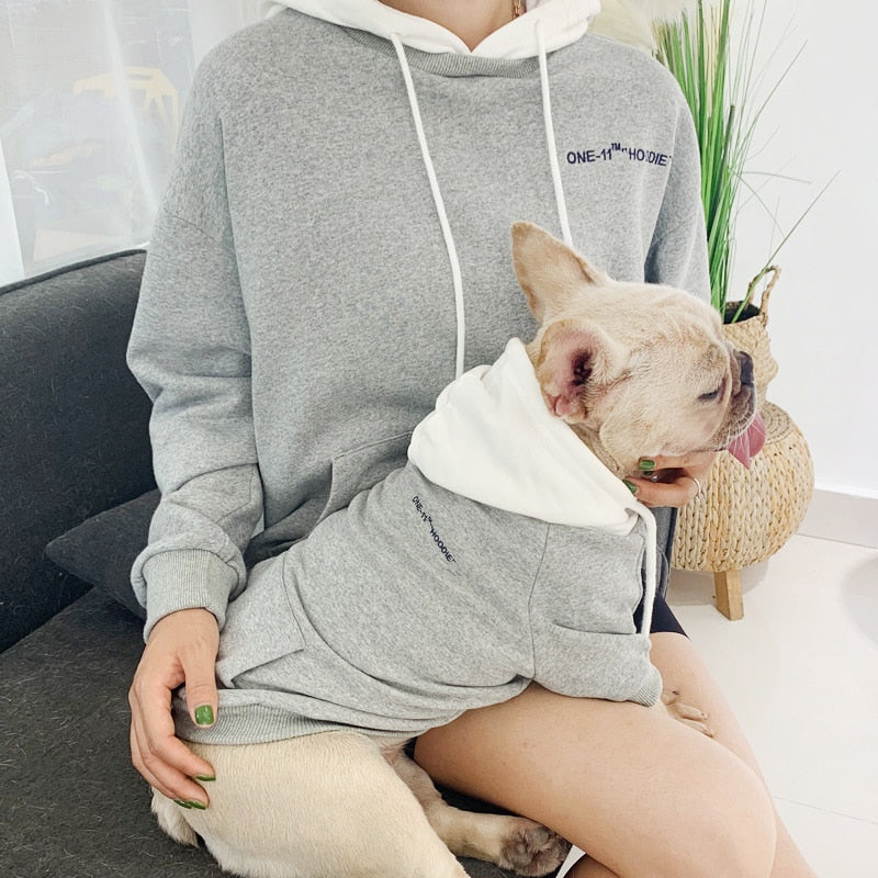 ONE-11 Matching Hoodie for Owner and Pet Dog