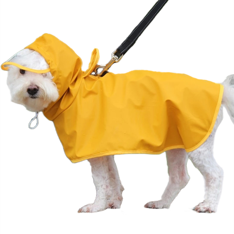 Waterproof Dog Hooded Raincoat Jacket