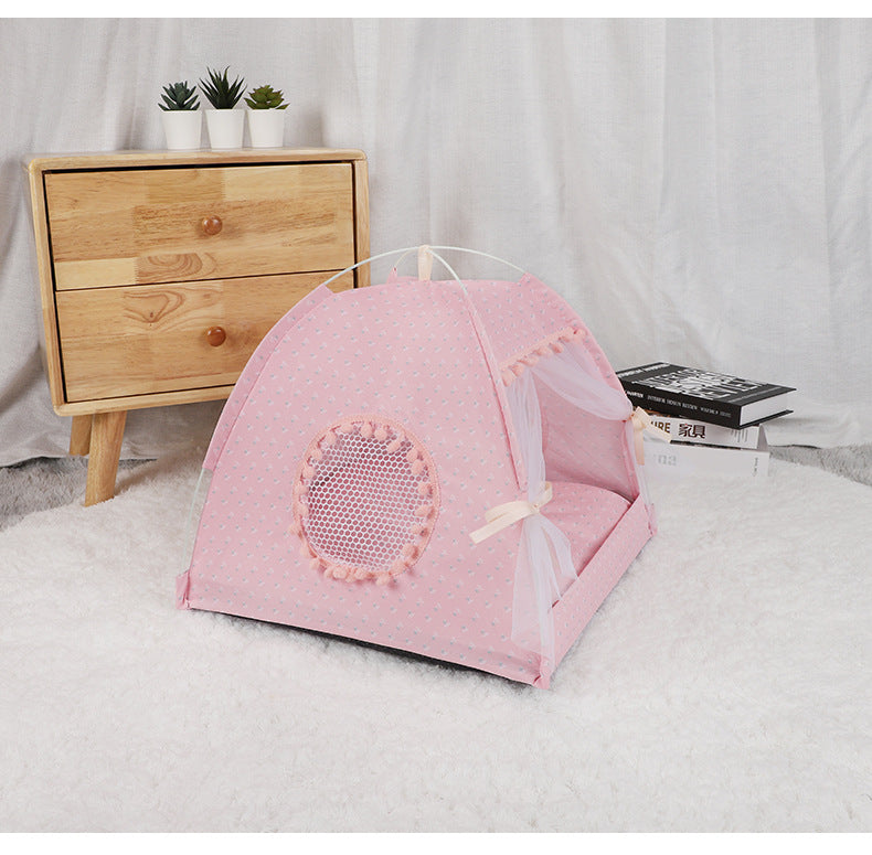 Cat Teepee Camping Tent Bed House