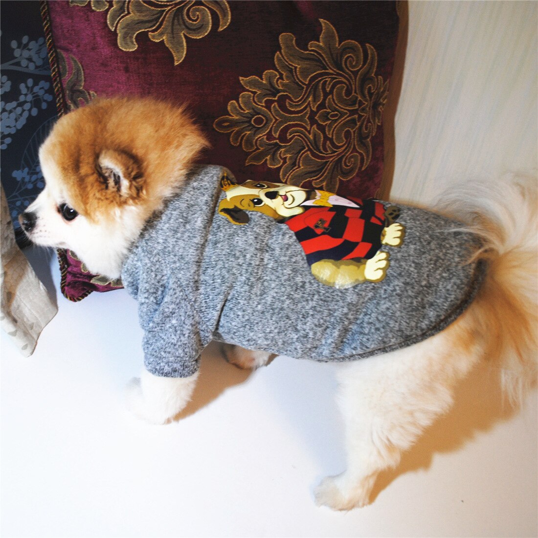 Winter/Autumn Warm Dog Sweater Jacket | Cute Pet Clothes I LOVE MY MOMMY DADDY