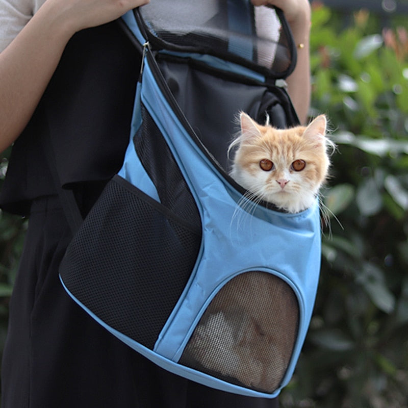 Mesh Cat Dog Carrier Backpack for Outdoor Travel