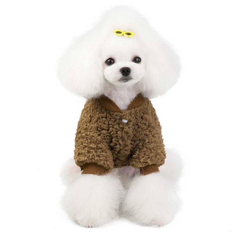 Warm Teddy Fleece Dog Jacket
