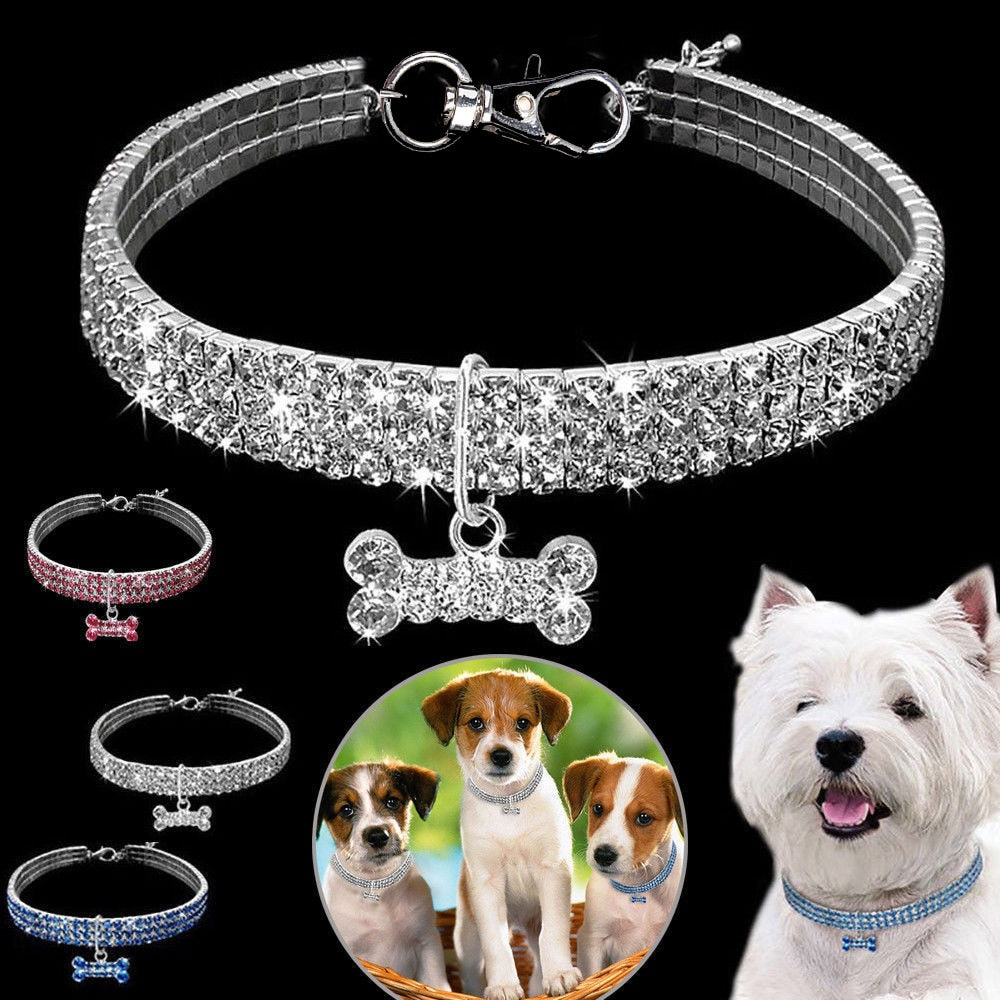 Crystal Necklace Cat Dog Collar