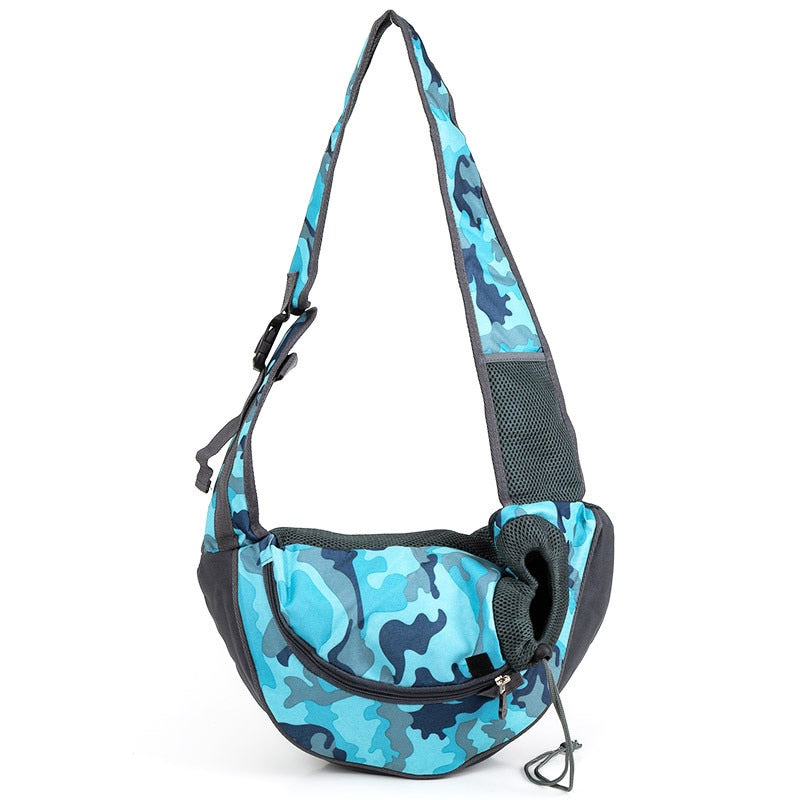 Hands free Pet Cat Dog Sling Carrier with Phone Pocket