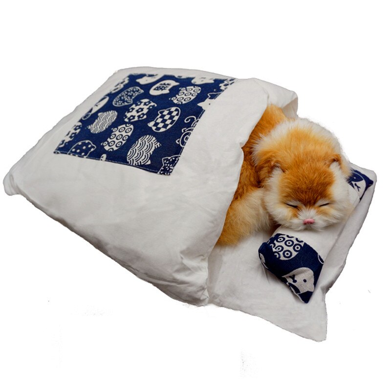Japanese Style Pet Cat Dog Sleeping Pouch Bag
