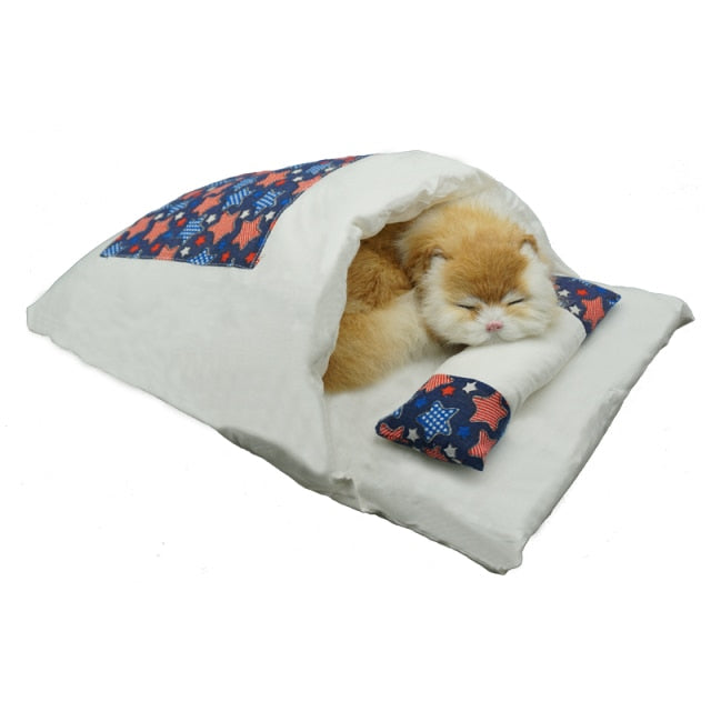 Japanese Style Pet Cat Dog Sleeping Pouch Bag