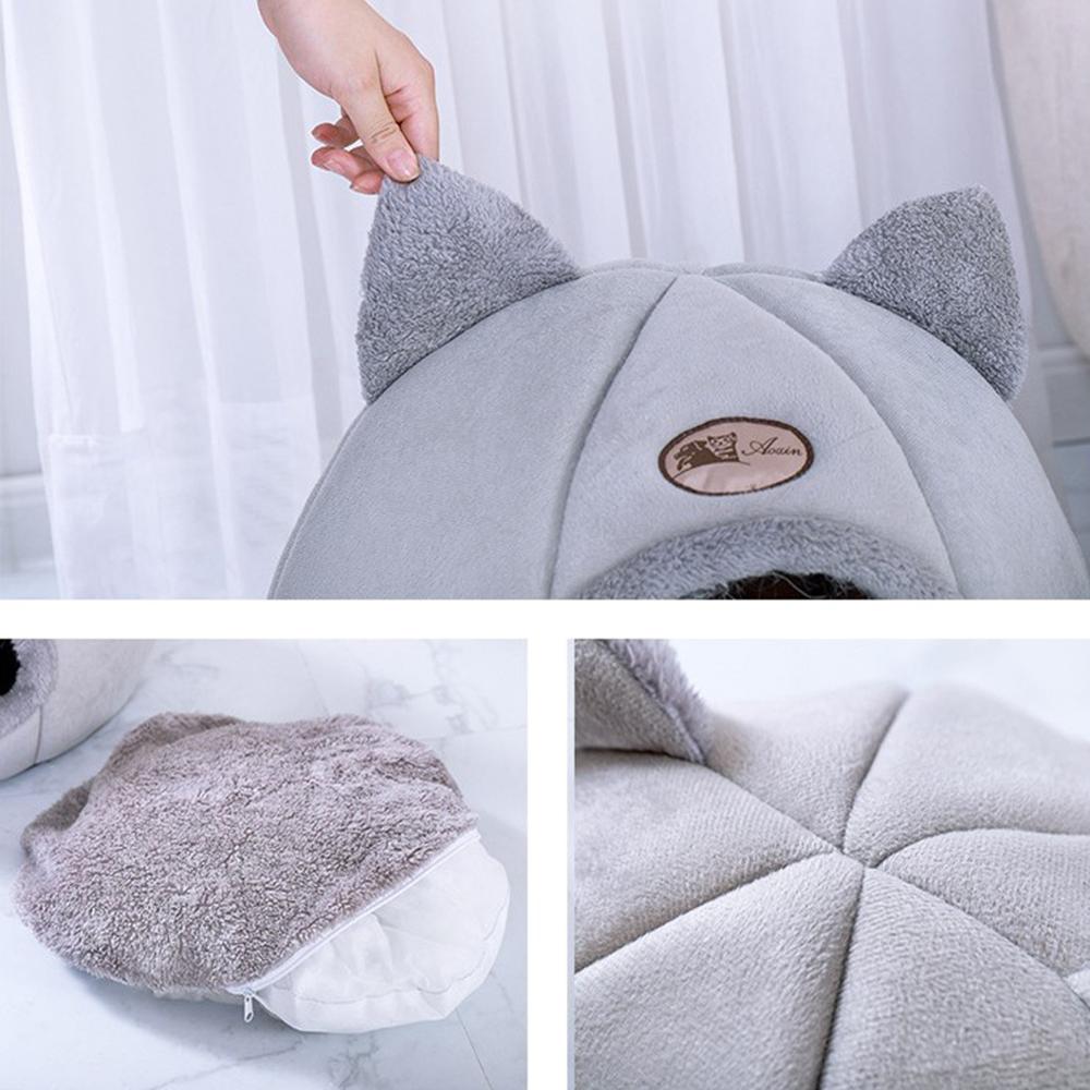 Cat Nest Bed House with Removable Cushion