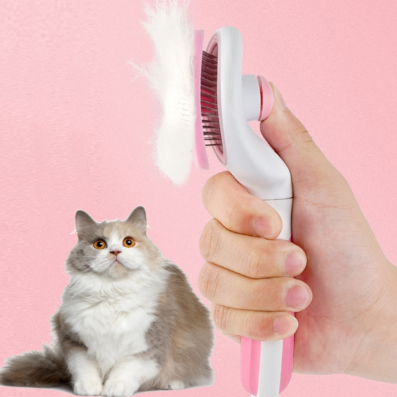 Cat Dog Self Cleaning Grooming Brush