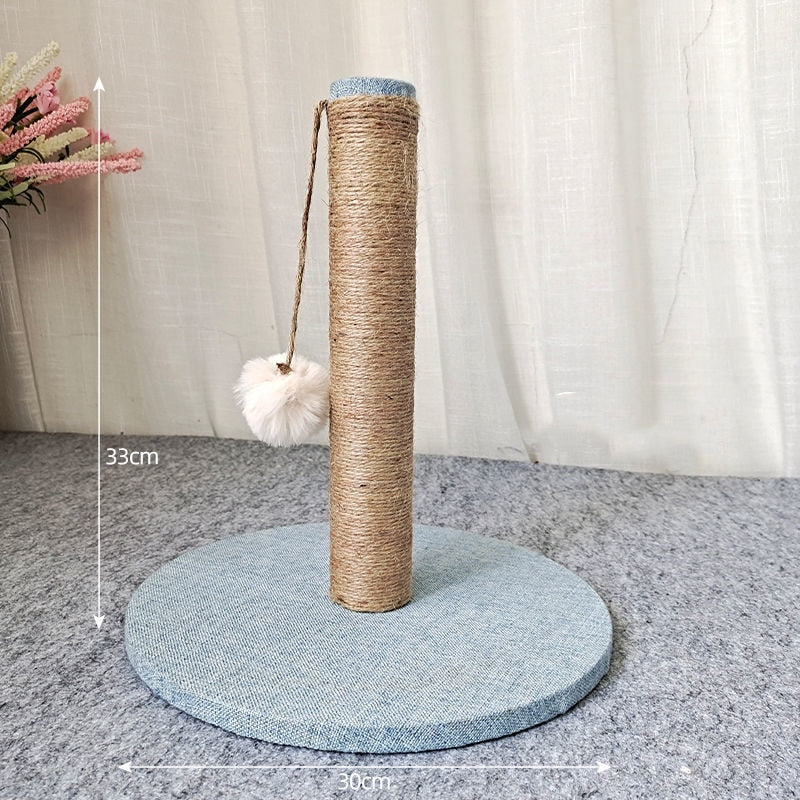 Interactive Cat Scratching Post with Plush Ball Toy