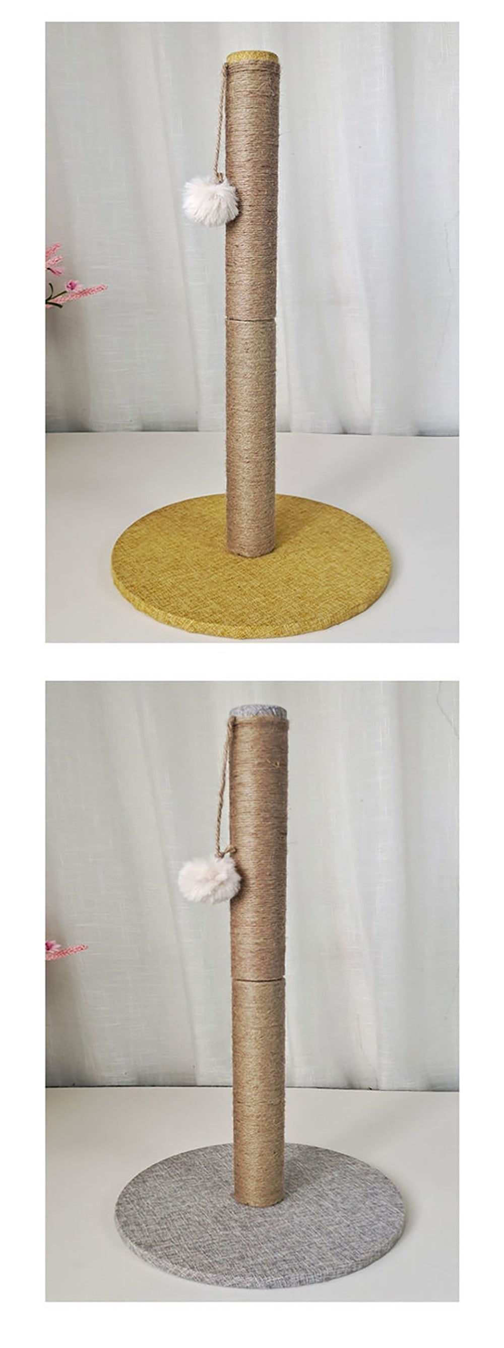 Interactive Cat Scratching Post with Plush Ball Toy