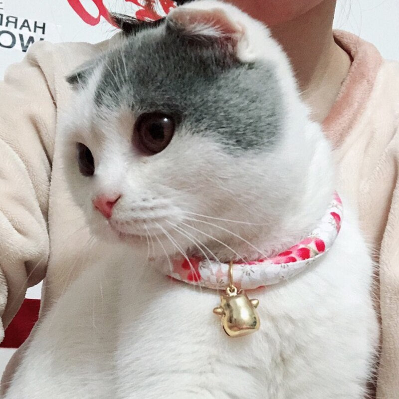 Japanese Style Cat Bell Collar Necklace